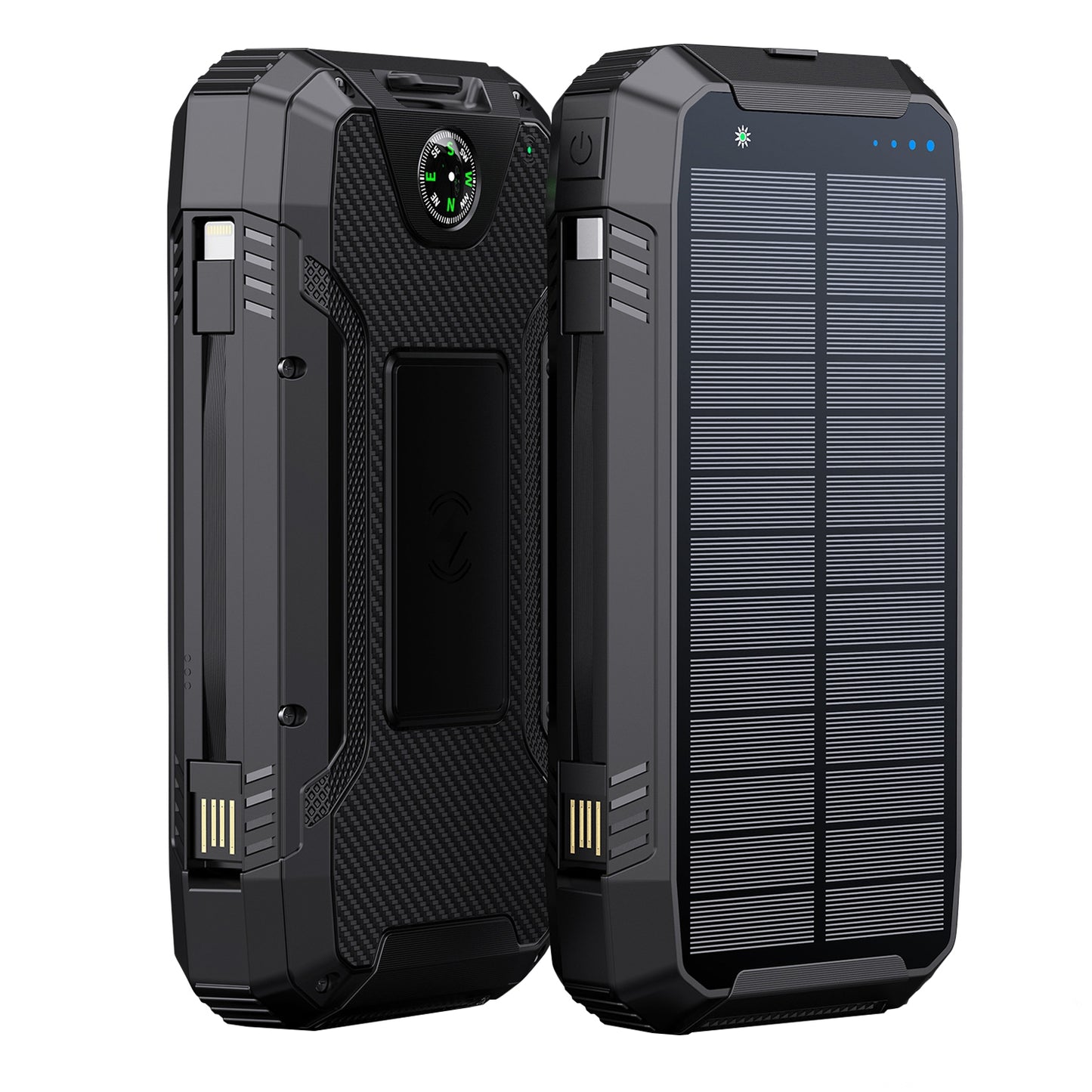PowerNeed Power Bank 20000mAh (74Wh) With Solar Panel 1.5W, S20000Q