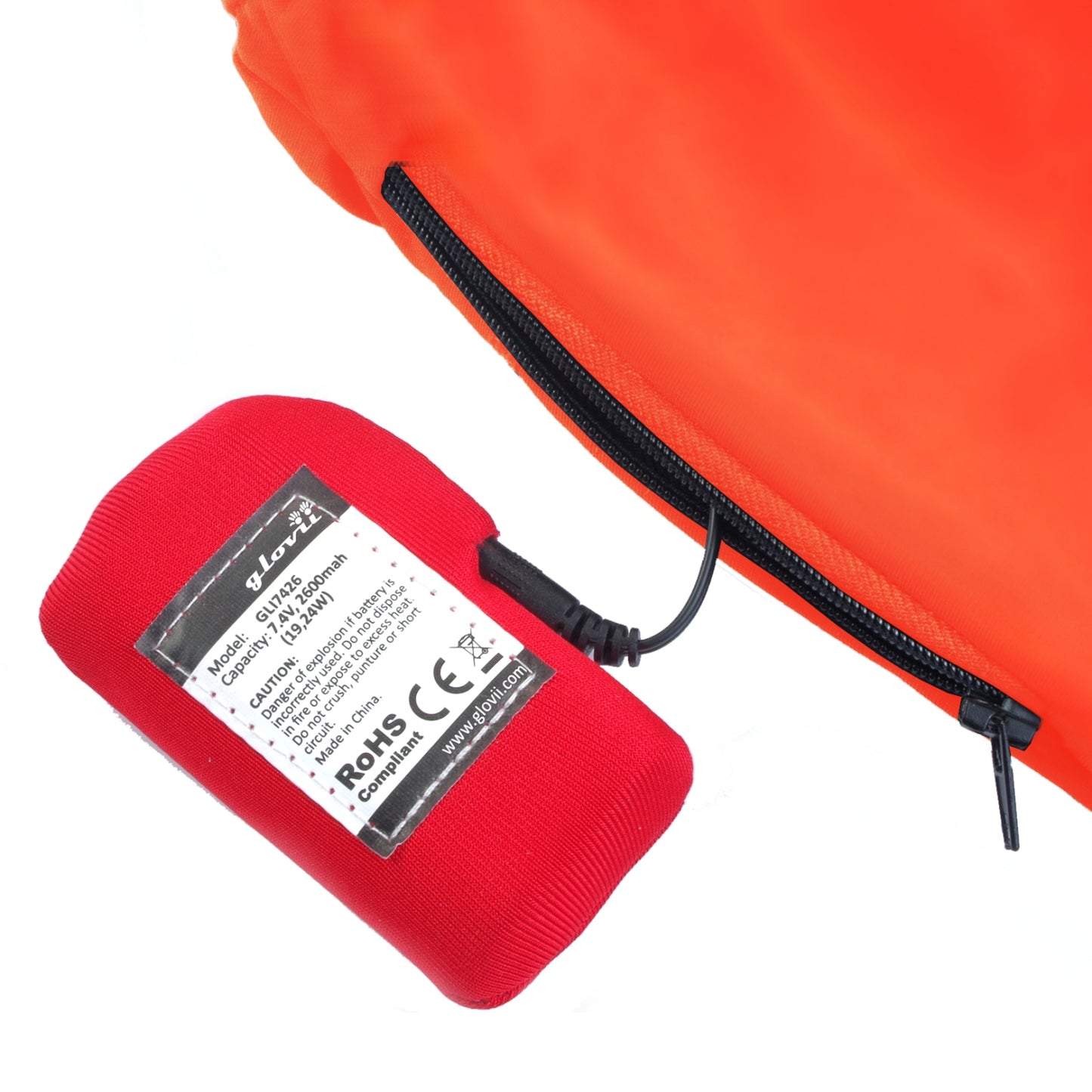 Glovii Oppvarmede Bukser, Orange