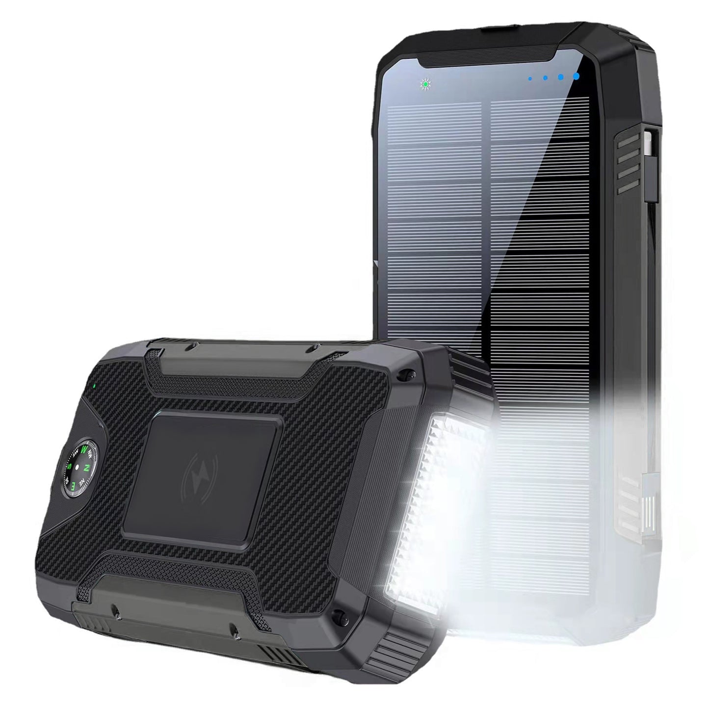 PowerNeed Power Bank 20000mAh (74Wh) With Solar Panel 1.5W, S20000Q