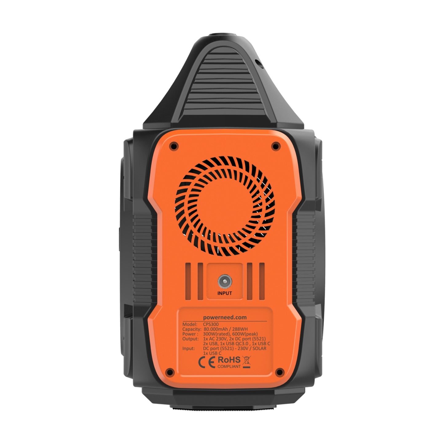 PowerNeed Power Station 288Wh - 300W, Sort