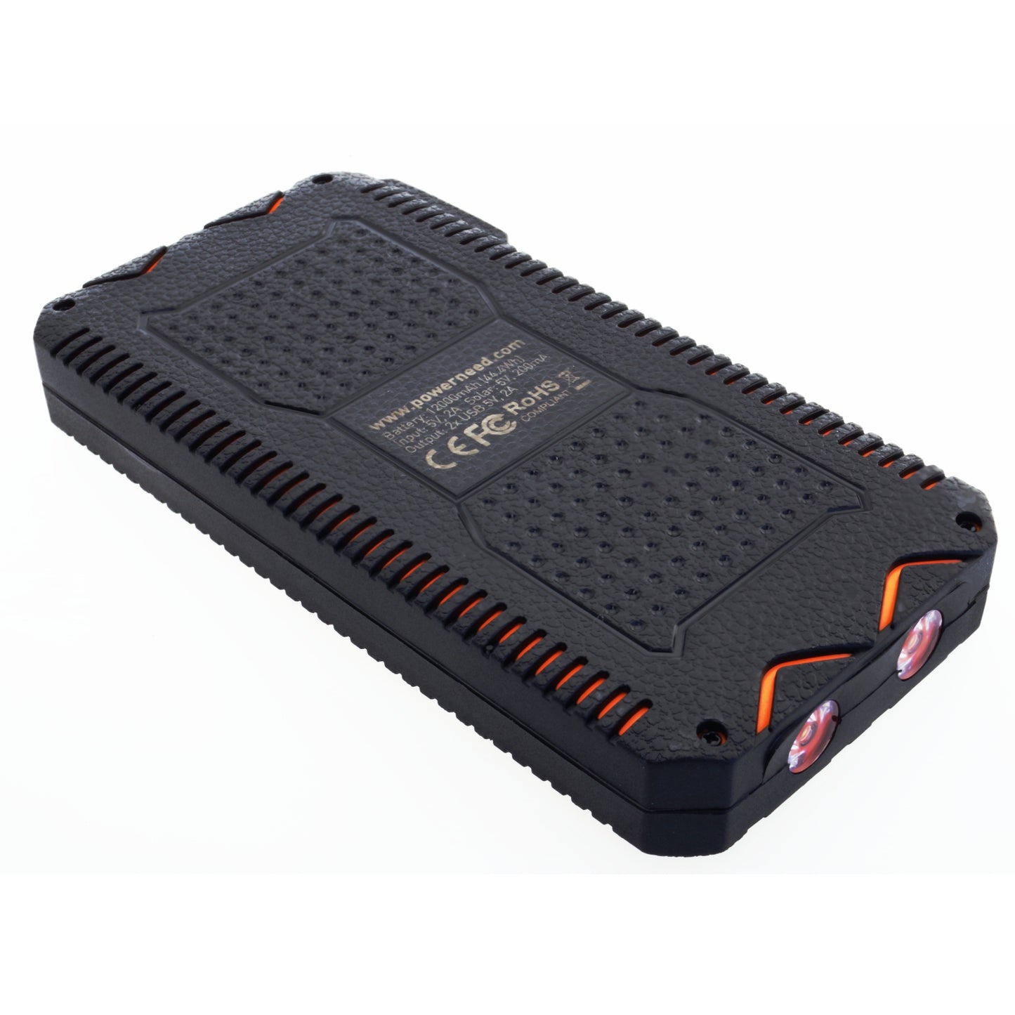 PowerNeed Power Bank 12000mAh (44,4Wh) With Solar Panel 1W, S12000Y