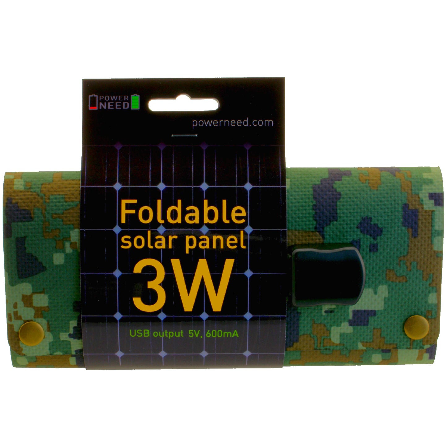 PowerNeed Solar Panel 3W, USB 5V, 0.6A, S3W1C