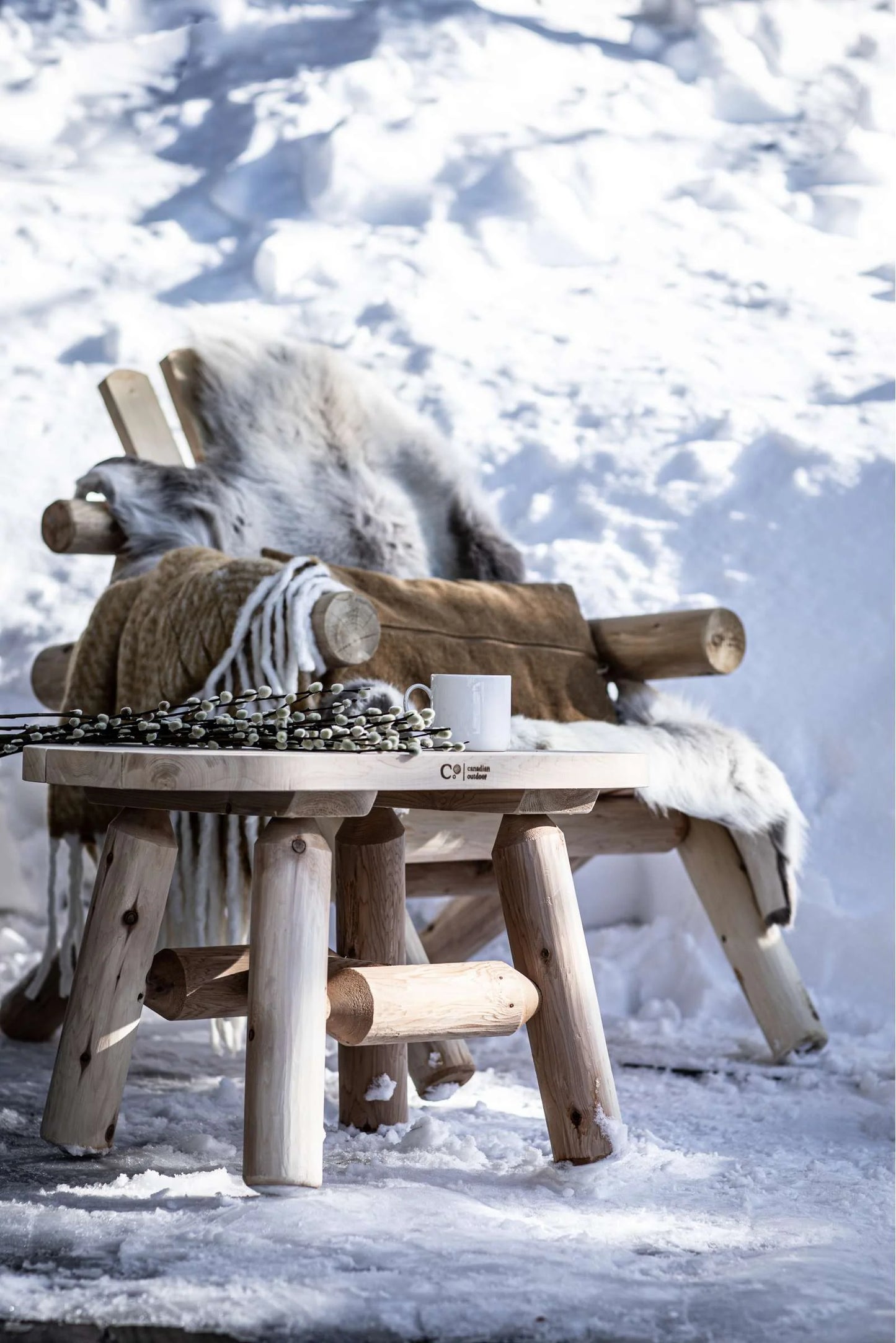 Canadian Outdoor Log Sidebord