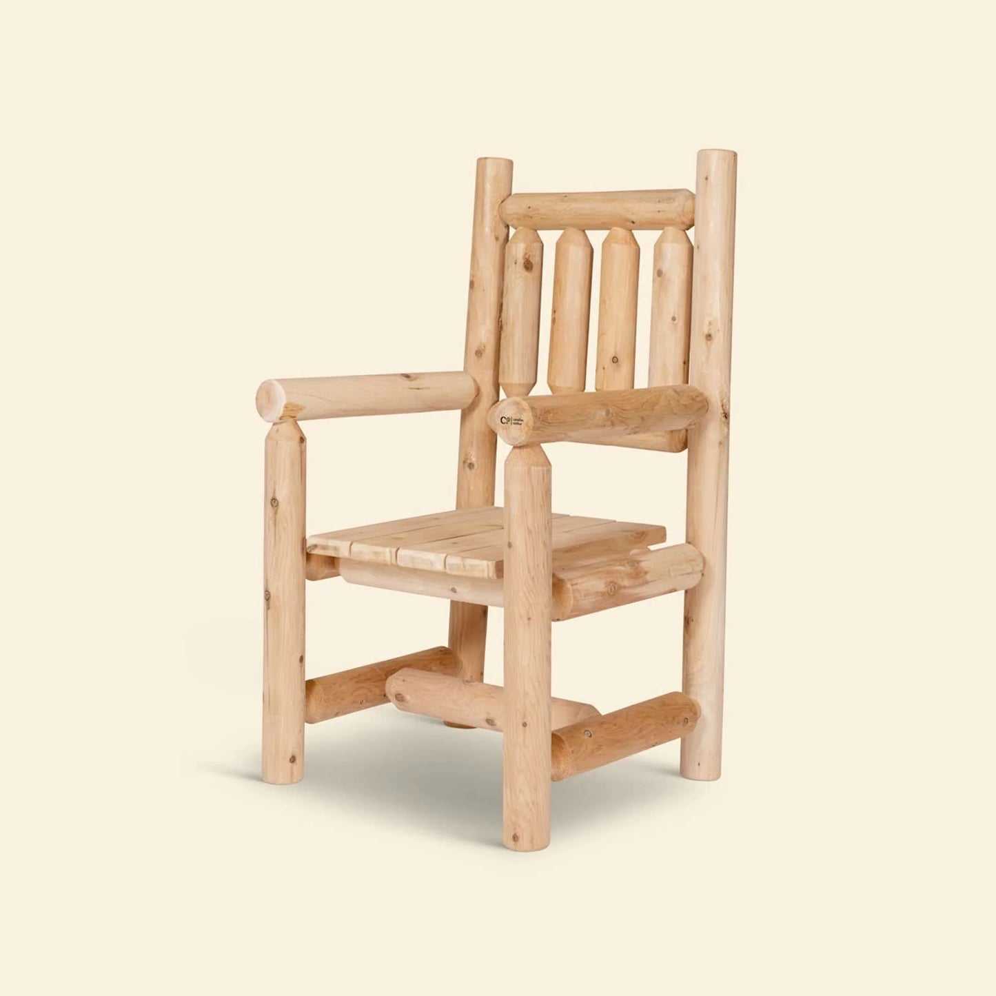 Canadian Outdoor Log Spisestol