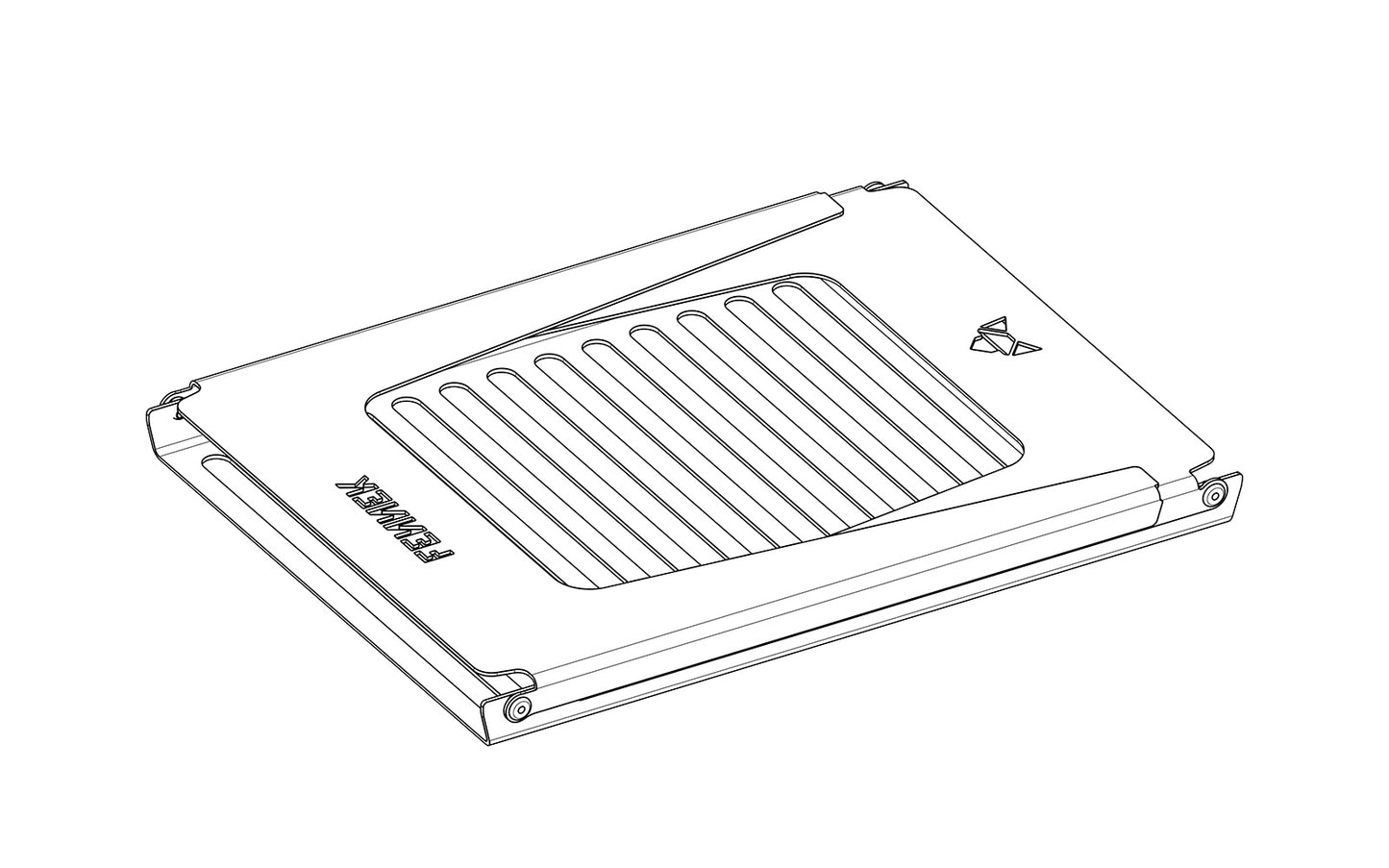 FENNEK Sammenleggbar Rist I Rustfritt Stål