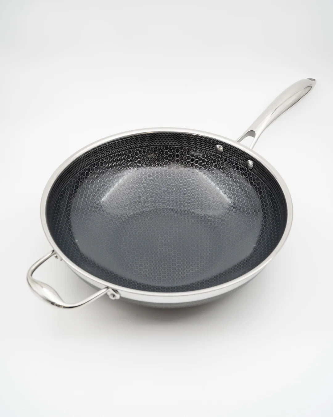 HEXCLAD by Gordon Ramsay Sett med 3 stekepanner og 1 Wok, 3 lokk, hybrid