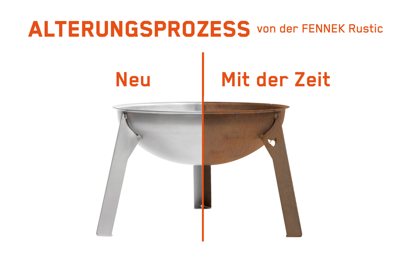 FENNEK Mini Bålpanne Rustikk