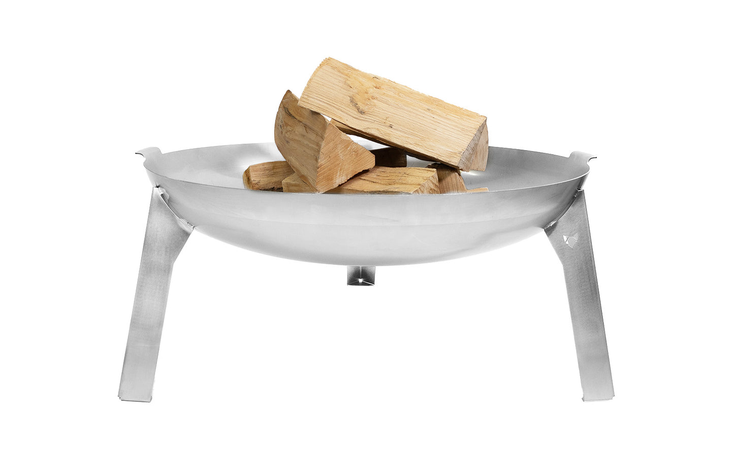 FENNEK Bålpanne 3Pod Rustfritt Stål