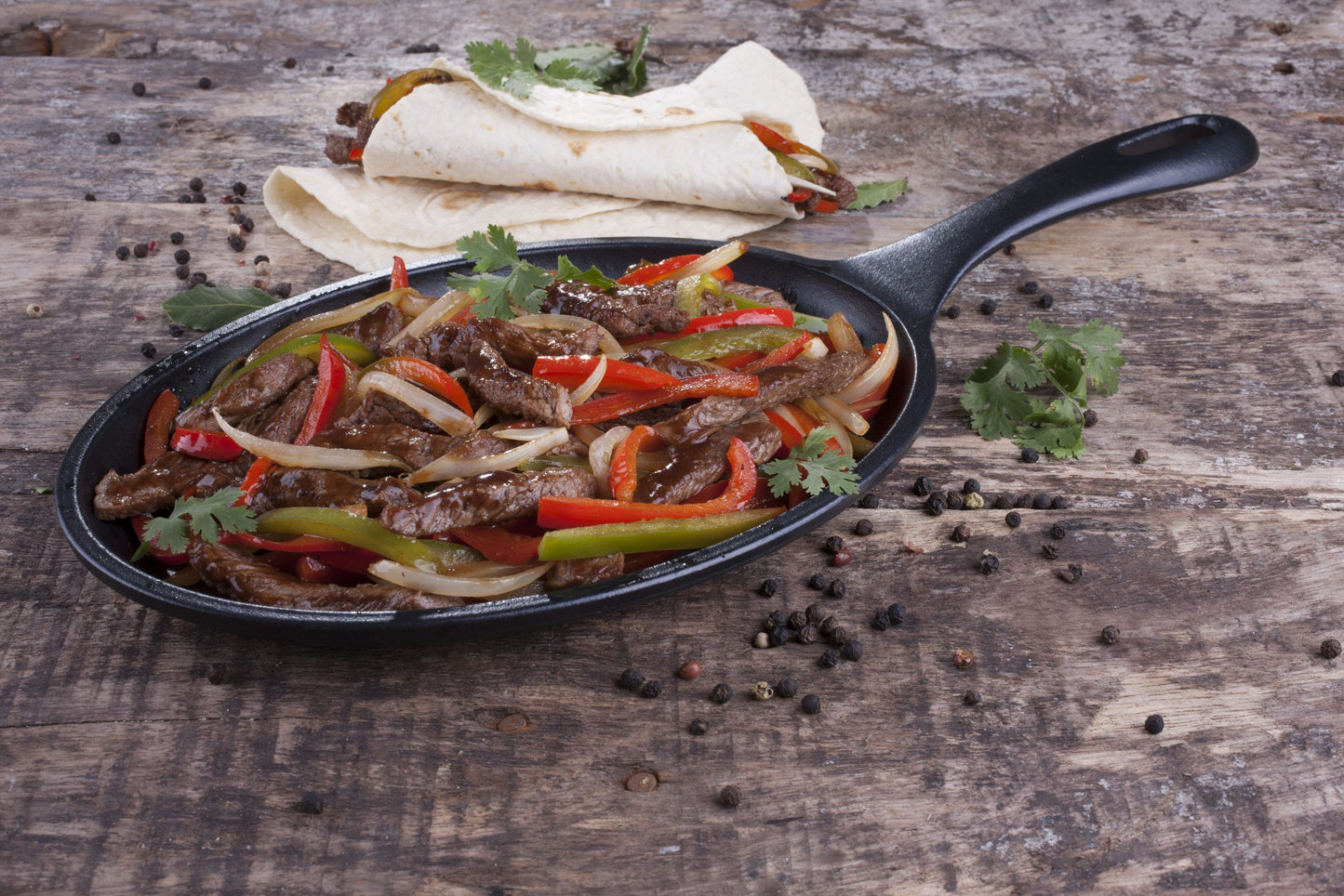 Victoria Fajita-Panne I Støpejern på 24x17,5 cm