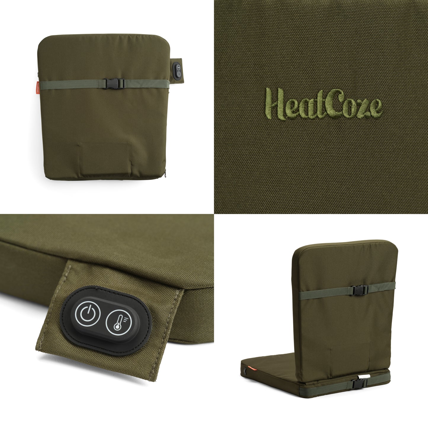 HeatCoze Seat Khaki Pakke 2 stk. + Gratis Bag