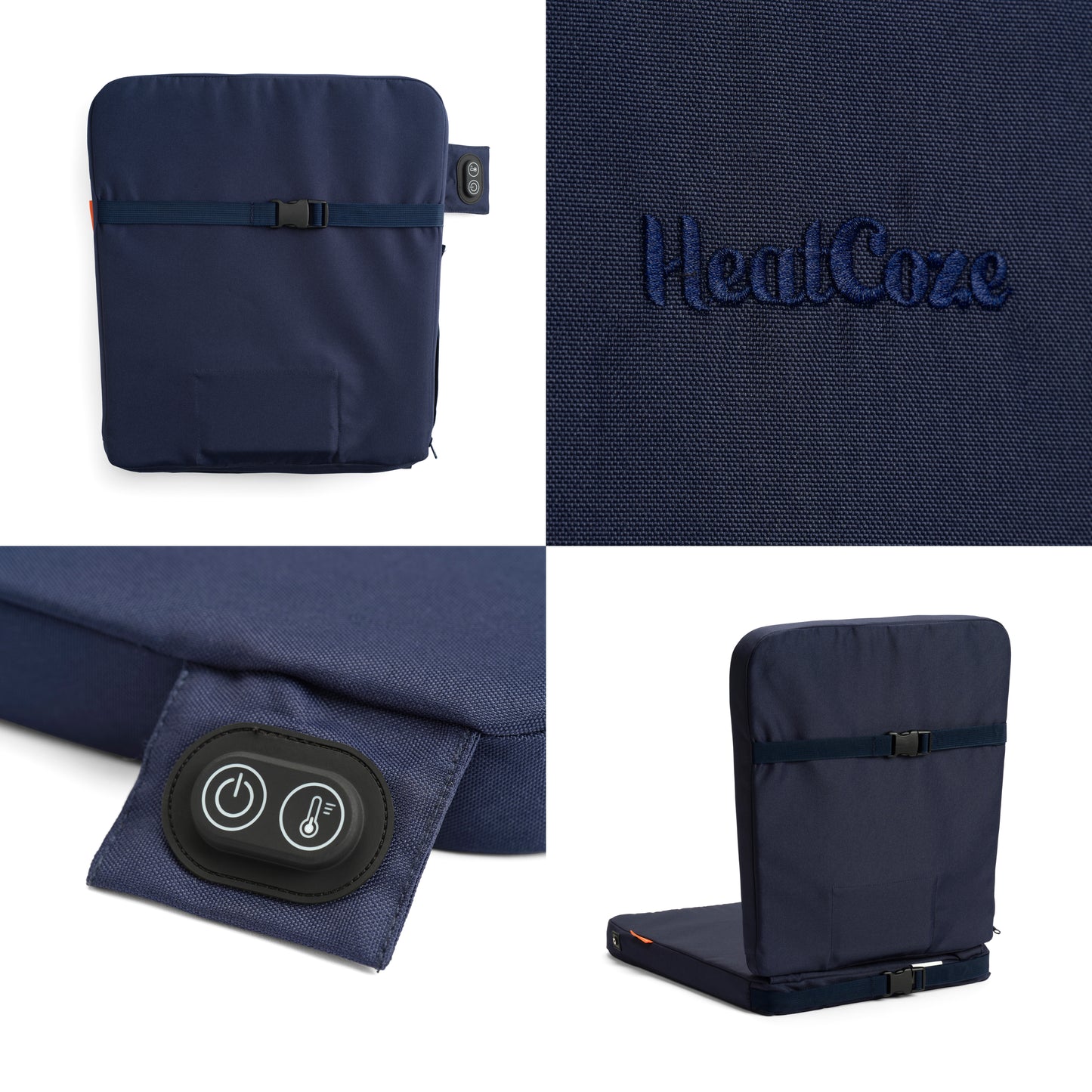 HeatCoze Seat Navy Pakke 2 stk. + Gratis Bag