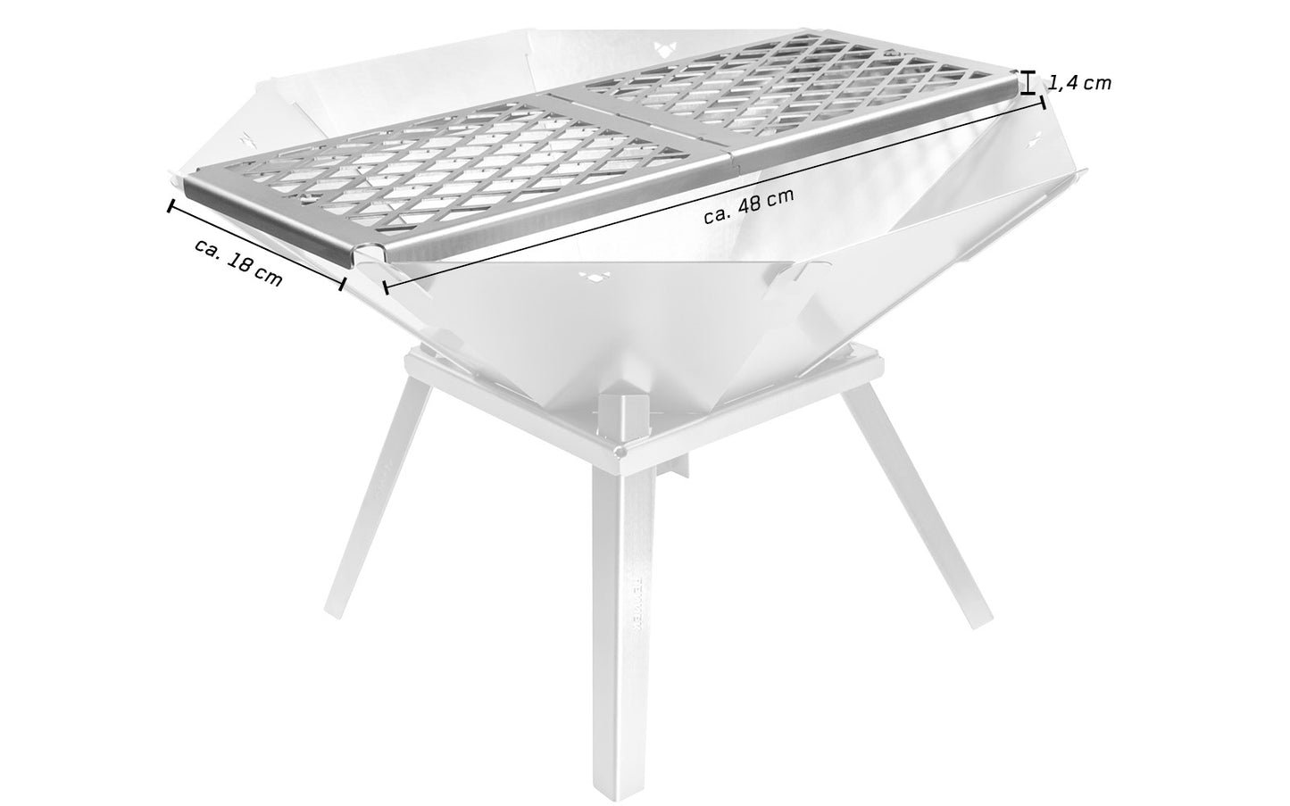 FENNEK Grillrist for Oktogon Bålskål