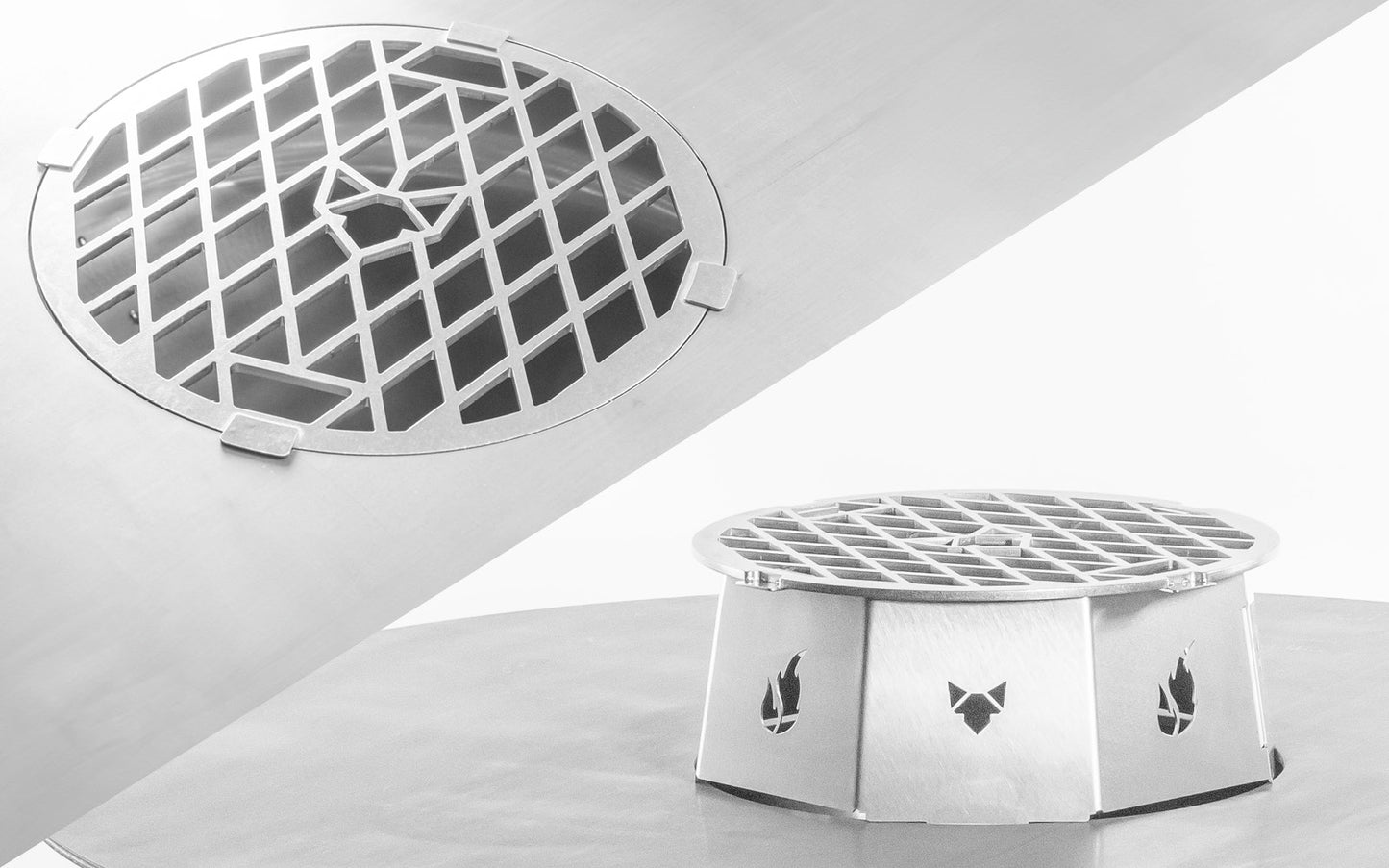 FENNEK Grillrist for Allround Bålplate og Krone