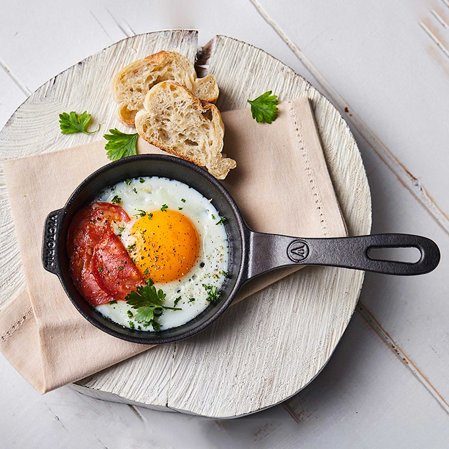 Victoria Mini Støpejernspanne Emaljert