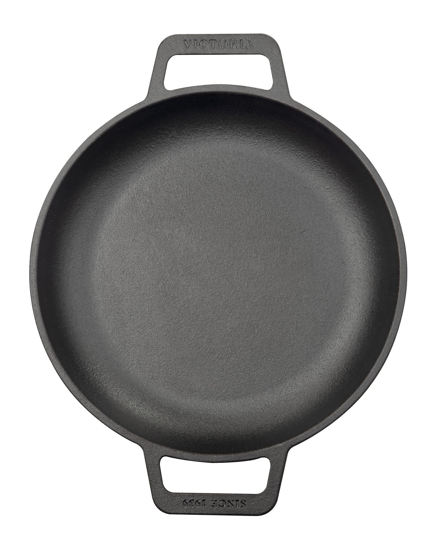 Victoria Støpejernspanne 25cm Med Doble Håndtak