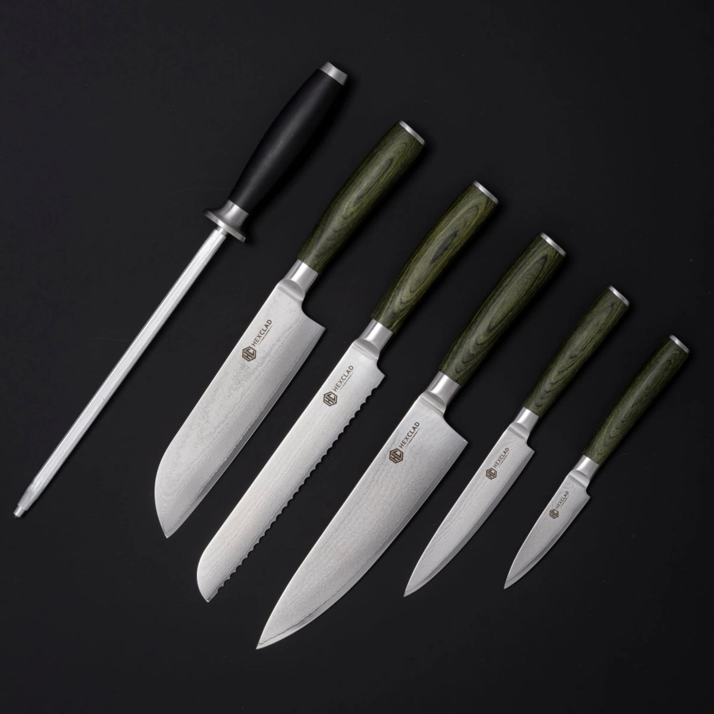 HEXCLAD Hybrid knivsett 6 Deler