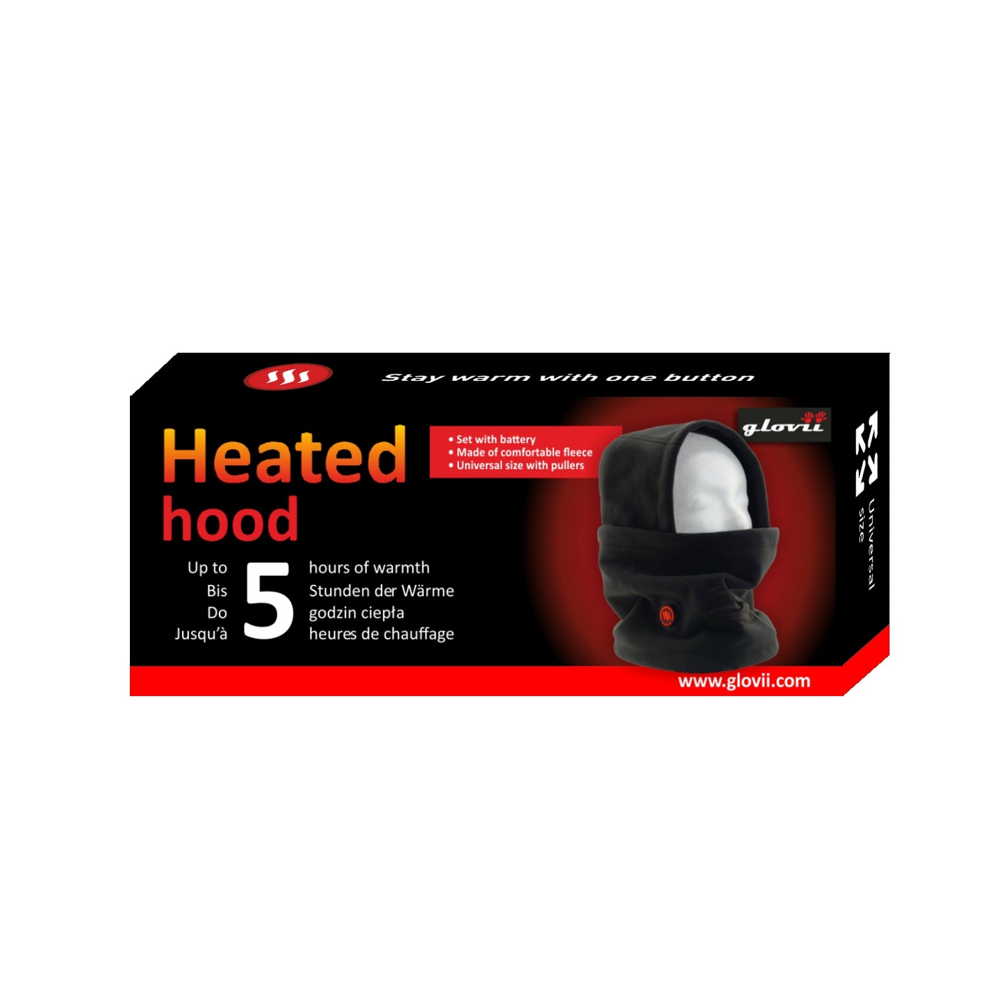 Glovii Heated Universal Hood, GHB