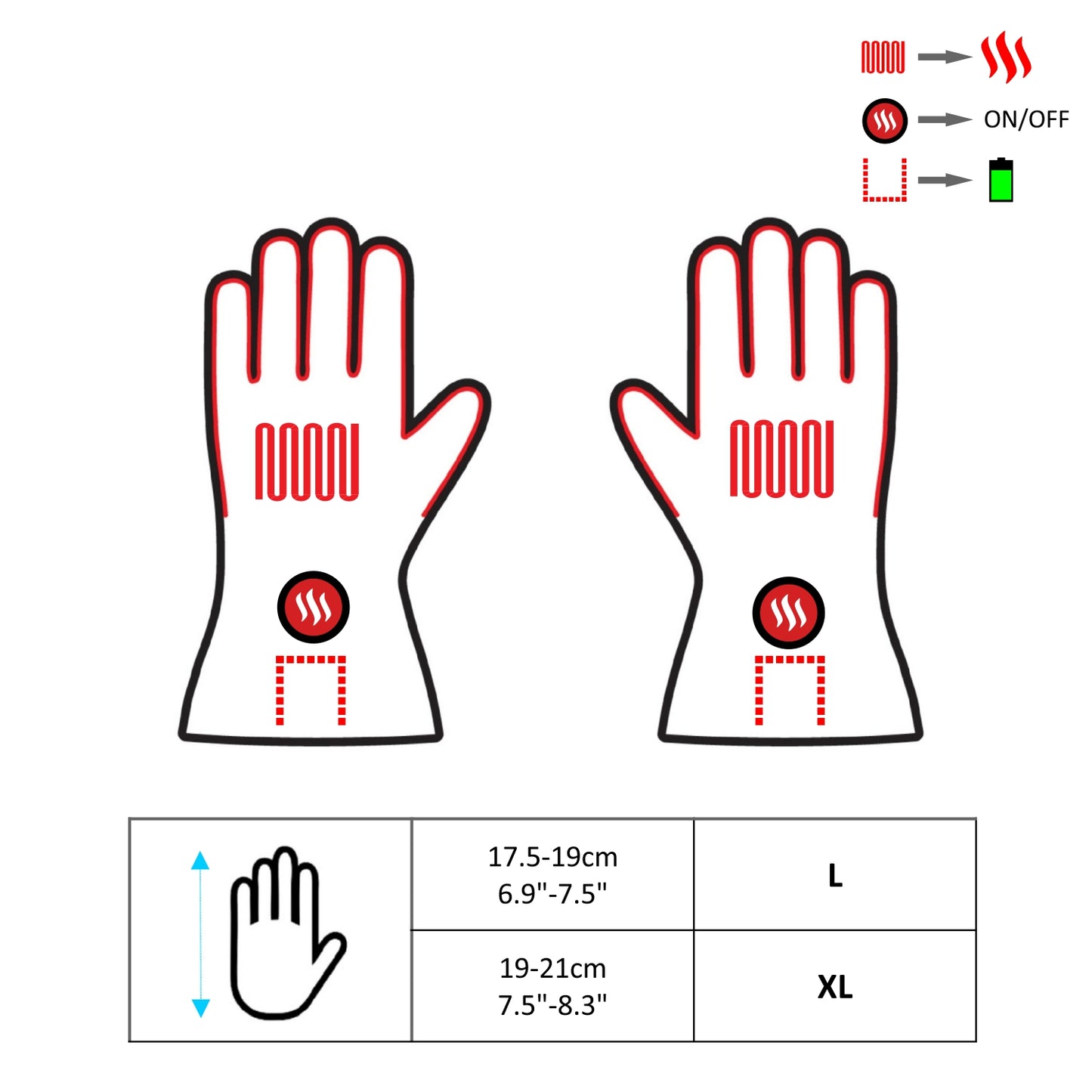 Glovii Shearling Style Oppvarmede Hansker, Hvit