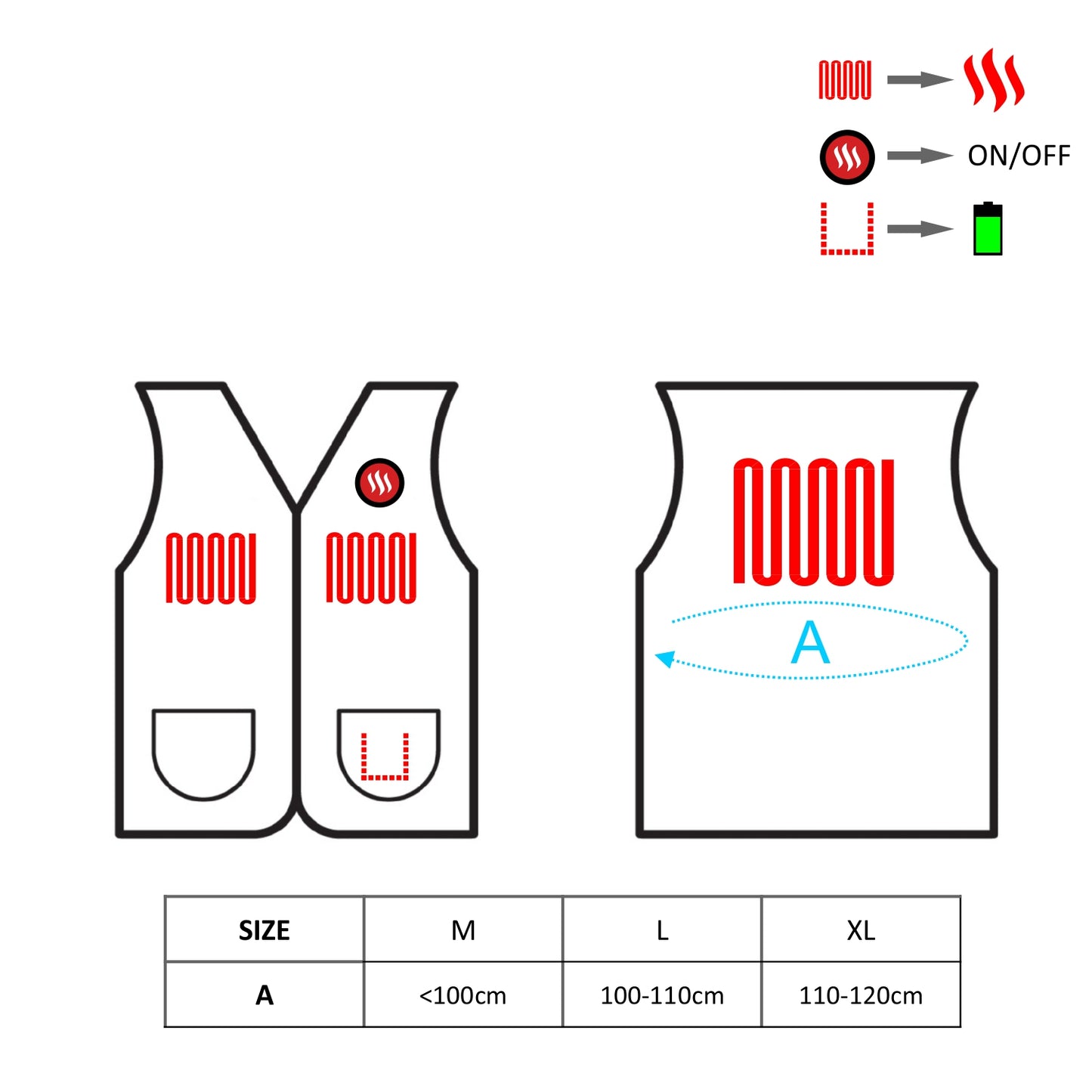 Glovii Oppvarmede Polarvest