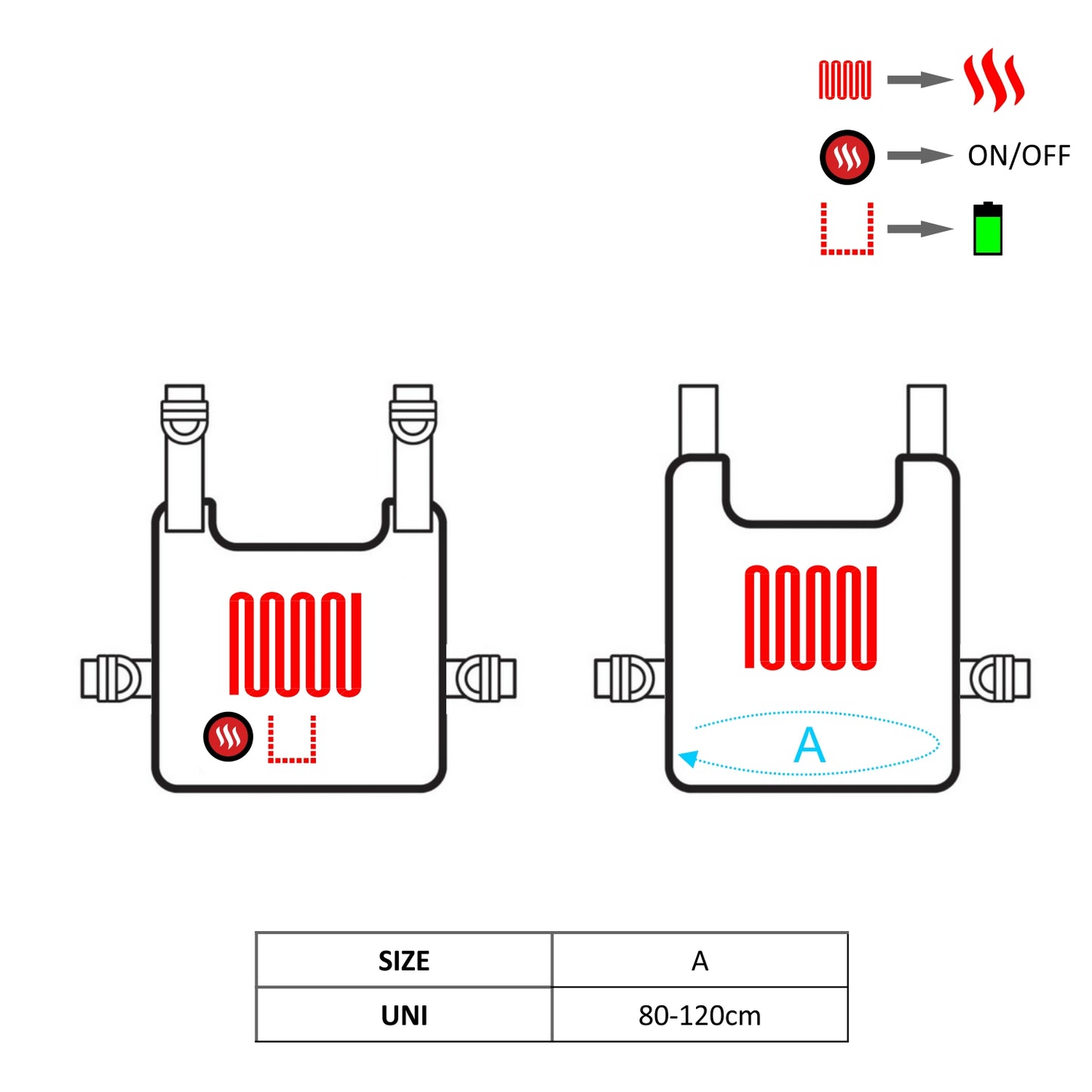 Glovii Oppvarmede Universal Vest