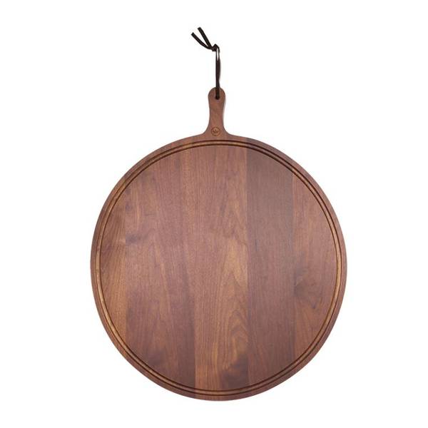 DUTCHDELUXES Stor Rund Fjøl Ø60cm, Valnøtt
