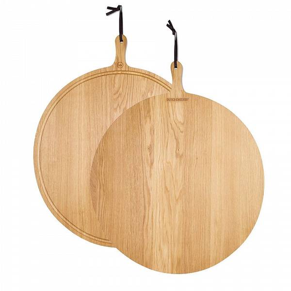 DUTCHDELUXES Stor Rund Fjøl Ø60cm, Eik