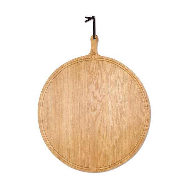 DUTCHDELUXES Stor Rund Fjøl Ø60cm, Eik