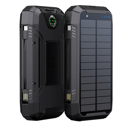 PowerNeed Power Bank 20000mAh (74Wh) With Solar Panel 1.5W, S20000Q