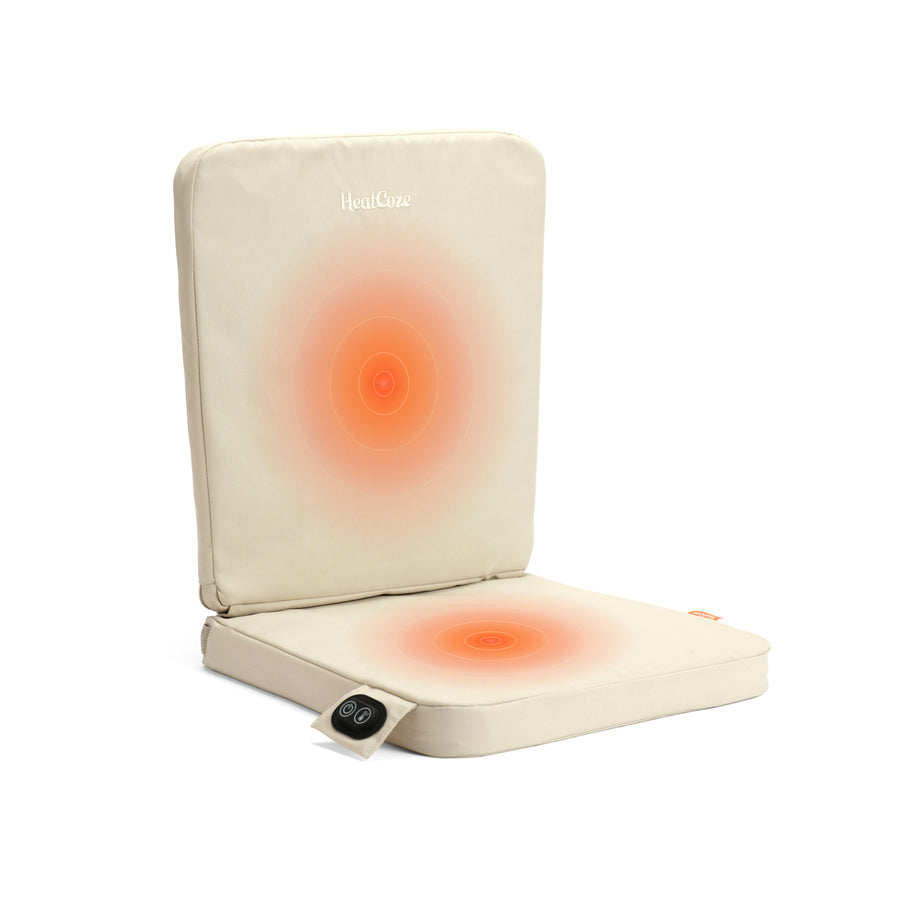 HeatCoze Varmesete Med Kraftig Batteri - Beige