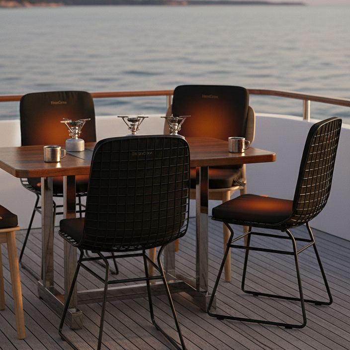 HeatCoze Seat Med Kraftig Batteri & Smart Varmesensor Svart